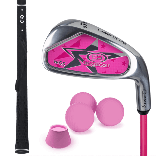 US Kids RS3 45" Pink Yard Club with 3 Yard Balls and tee